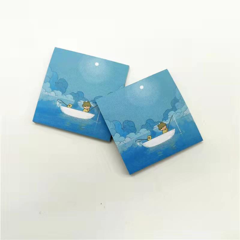 Korean Style Forest Girl Tearable Sticky Notes Pad - Mini Portable Memo Notebook