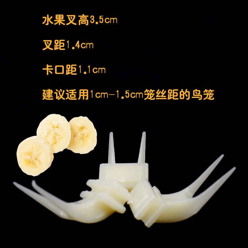 Fruit Fork Bird Cage Accessories for Parrots Tiger Skin Black Wind Bird Food Bird Supplies Toys Vegetable and Fruit Feeders