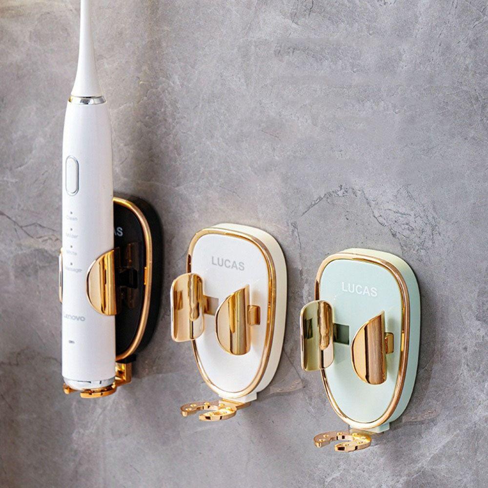 Wall-Mounted Electric Toothbrush Holder Traceless Toothbrush Stand Plastic Toothbrush Base  Adults