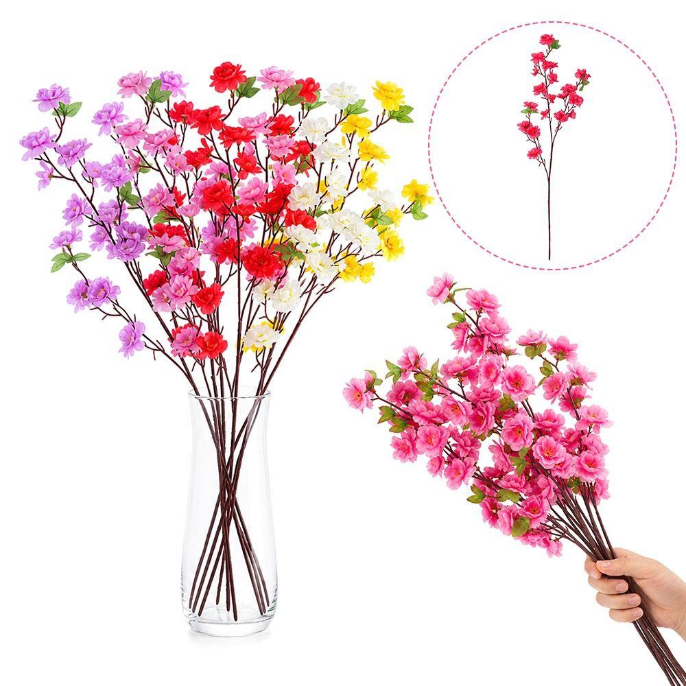 65cm Artificial Cherry Blossom Branches DIY Simulation Peach Blossom Home Dining Room