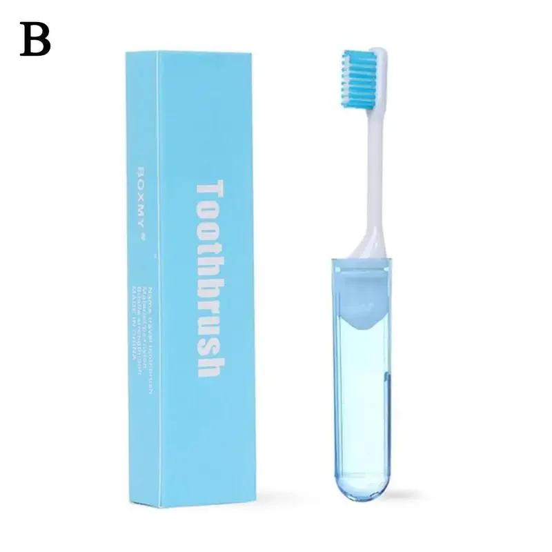Travel Folding Teethbrush Oral Cleaning Tool Camping Teethbrush Oral Care Portable Soft Bristle Brush High Quality Toothbrush