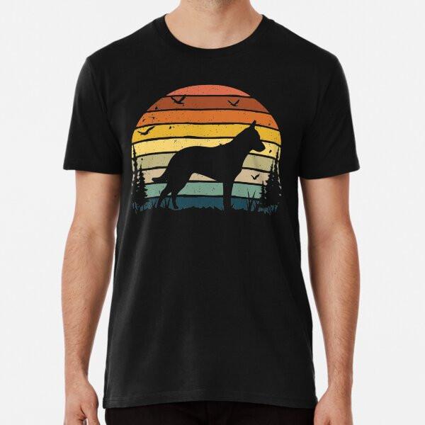

Australian Cattle Dog Retro Vintage TShirt Made in Australia Unisex T-Shirt S