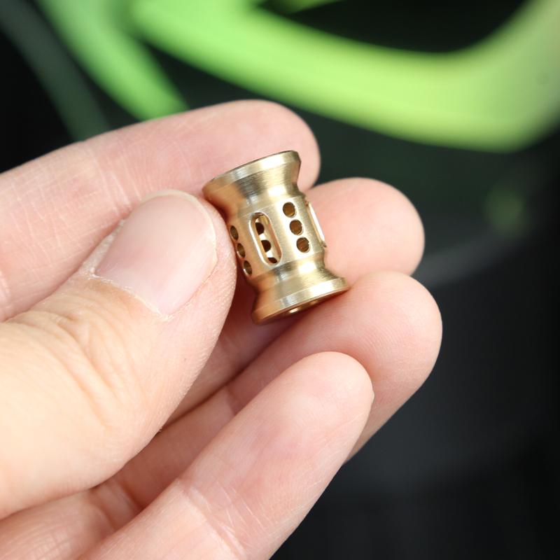 Hollow Out Brass Knife Beads Umbrella Rope Cord Outdoor Knife Pendant EDC Fidget Slider Accessories Adults Gifts