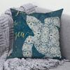 Ocean Sea Animal Blue Pillowcase Sofa Cushion Cover Decoration Bedroom  Throw