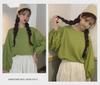 2025 neues Herbst-koreanisches Loose-Fit-Laternenärmel-Langarm-T-Shirt für Frauen