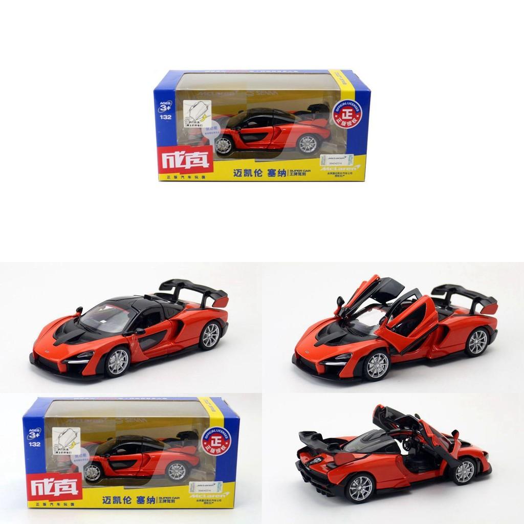 Alloy Mclaren Senna Car Model 132 Scale Supercar With Lights Sound For Kids