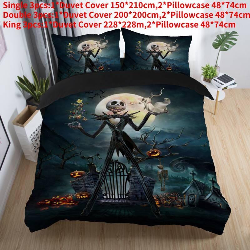 

Before Nightmare The Christmas Single Double Duvet Cover Bedding Set Pillowcase Style C Double
