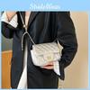 Women's Fashion Grid Shoulder Bag Chain Bag Street Trend Small Square Bag