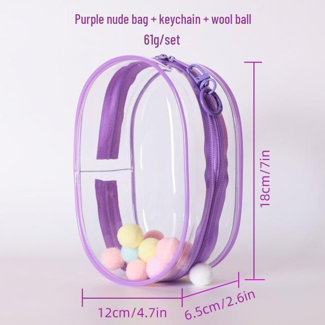 

Stroller Capsule Doll Display Bubble Bag with Matte Transparent Dustproof Cover and Hanging Feature