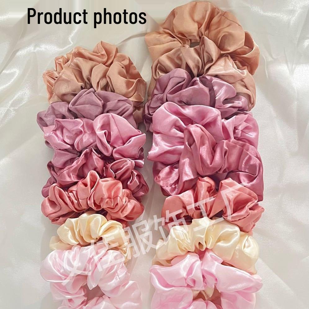 16dílná sada jednobarevných gumiček do vlasů: Elastické a holografické gumičky do culíku pro ženy