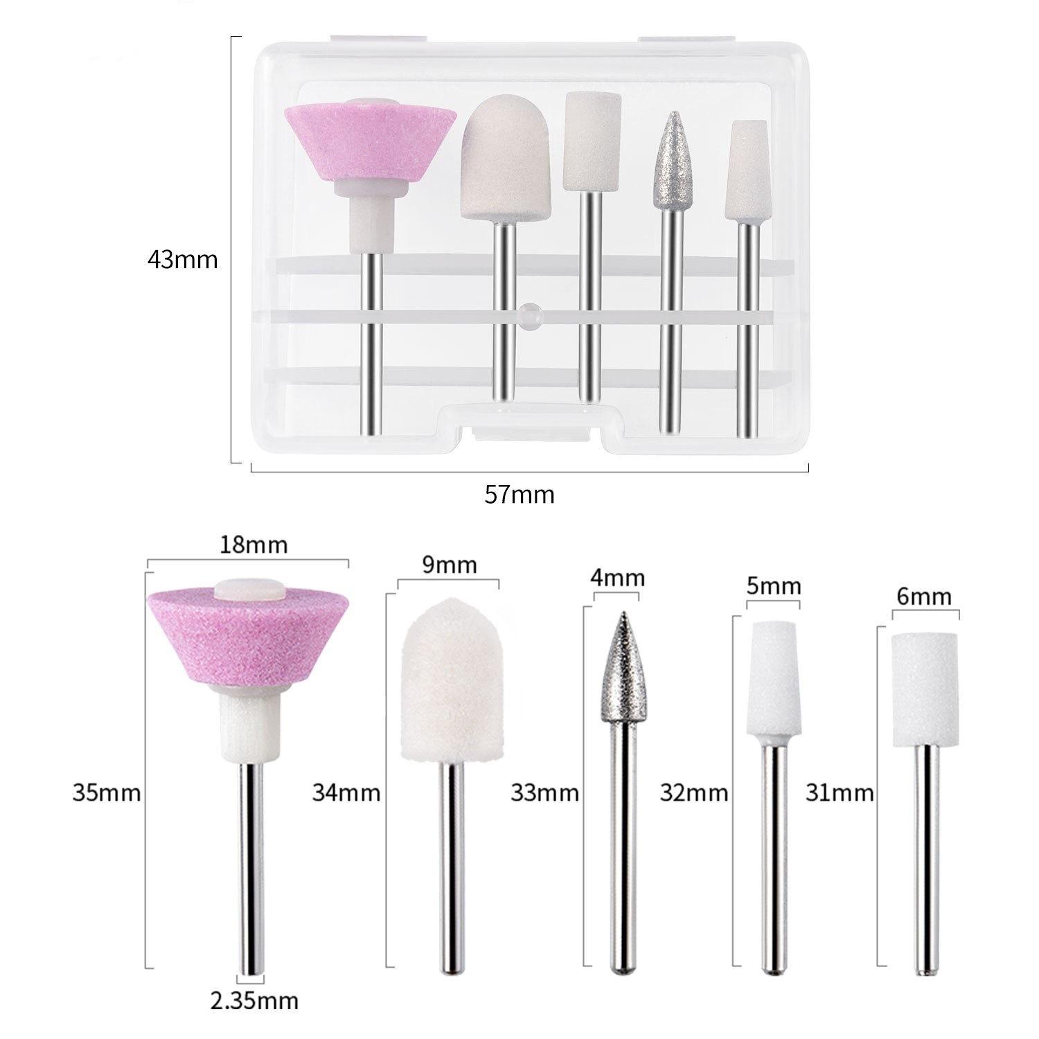 Nail Art Remover Grinding Head, Ceramic Stainless Steel Universal Grinding Head Polishing, Quick Nail Remover Grinding Tool