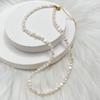 Barocker Süßwasserperlen-Choker - französischer Chic, elegant, minimalistisch, Alltagsstil