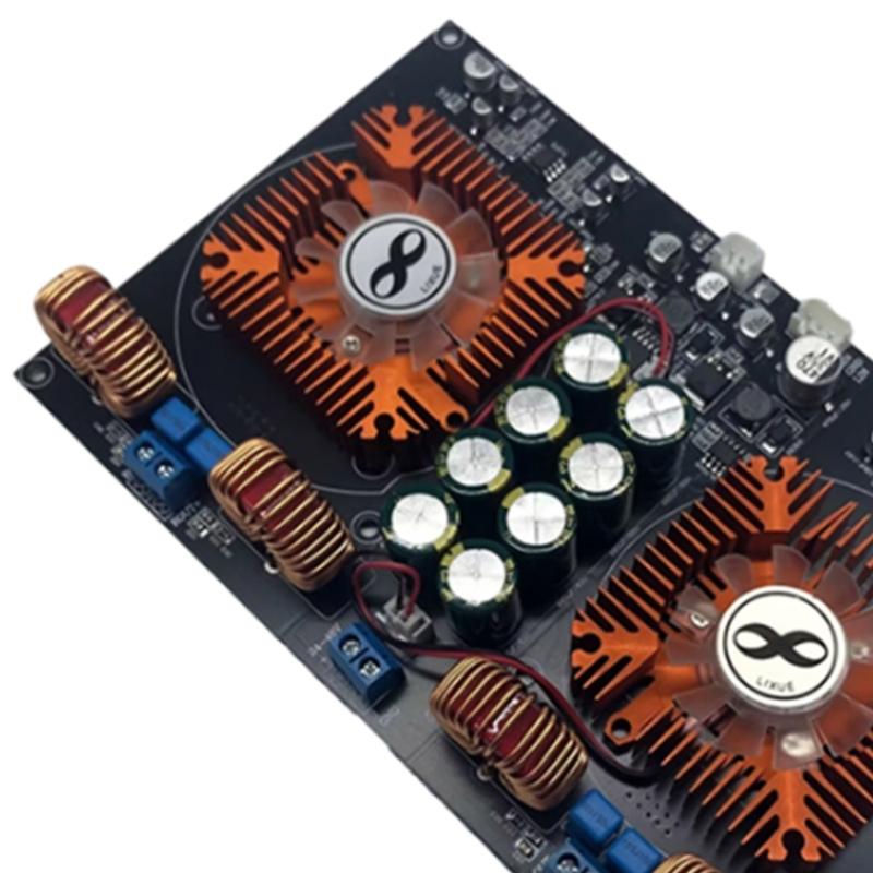 TPA3255 2.0CH Power Amplifier Board 2.0Channel Class-D Digital Amplifier Board 600W+600W (Fan Cooled)