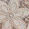 Champagne Apricot Heart Mesh Sequined Lace Lace Cloth Sticker Clothing Sweater Top Decorative Cloth Sticker Accessories