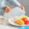 Couvercle Alimentaire Pliable en Silicone, Couvercle de Bol Anti-poussière à Ventouse, Protection de Plat Réutilisable Compatible Micro-ondes