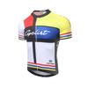 Mens Cycling Jersey Short Sleeve Performance Top Breathable Fit Bike Riding Apparel