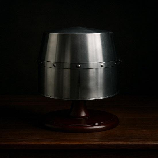 Templar Knight Helmet Replica Free Display Stand Included Medieval Home Decor