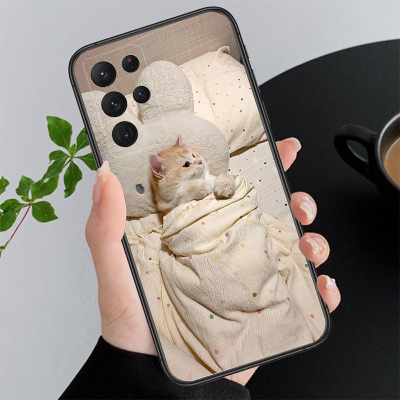 Phone Case For Samsung A17 A55 A16 A56 A35 A15 A53 A54 A33 A34 A25 A05S A52 A52S A07 A26 A06 Cute Cats