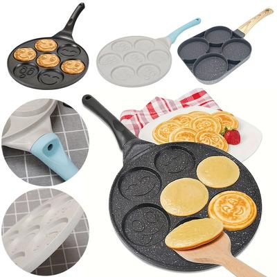 4/7-Loch Bratpfanne, Antihaft Frühstück Burger Ei Pfannkuchen Maker, für Gasherd Induktionsherd, Omelettpfanne für Küchen Kochen