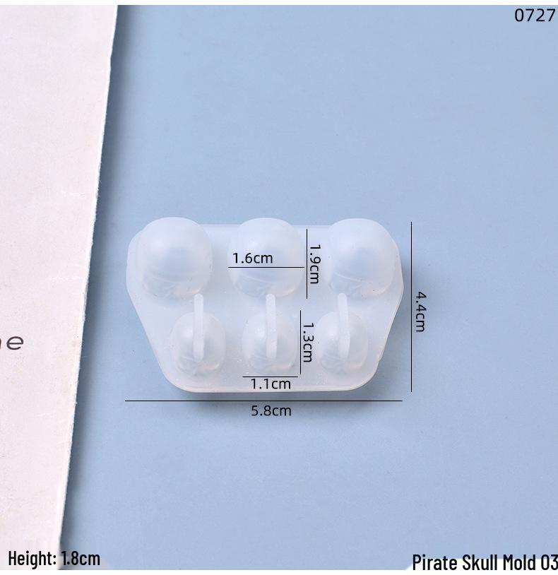 Poppy DIY Skull Bracelet Silicone Mold