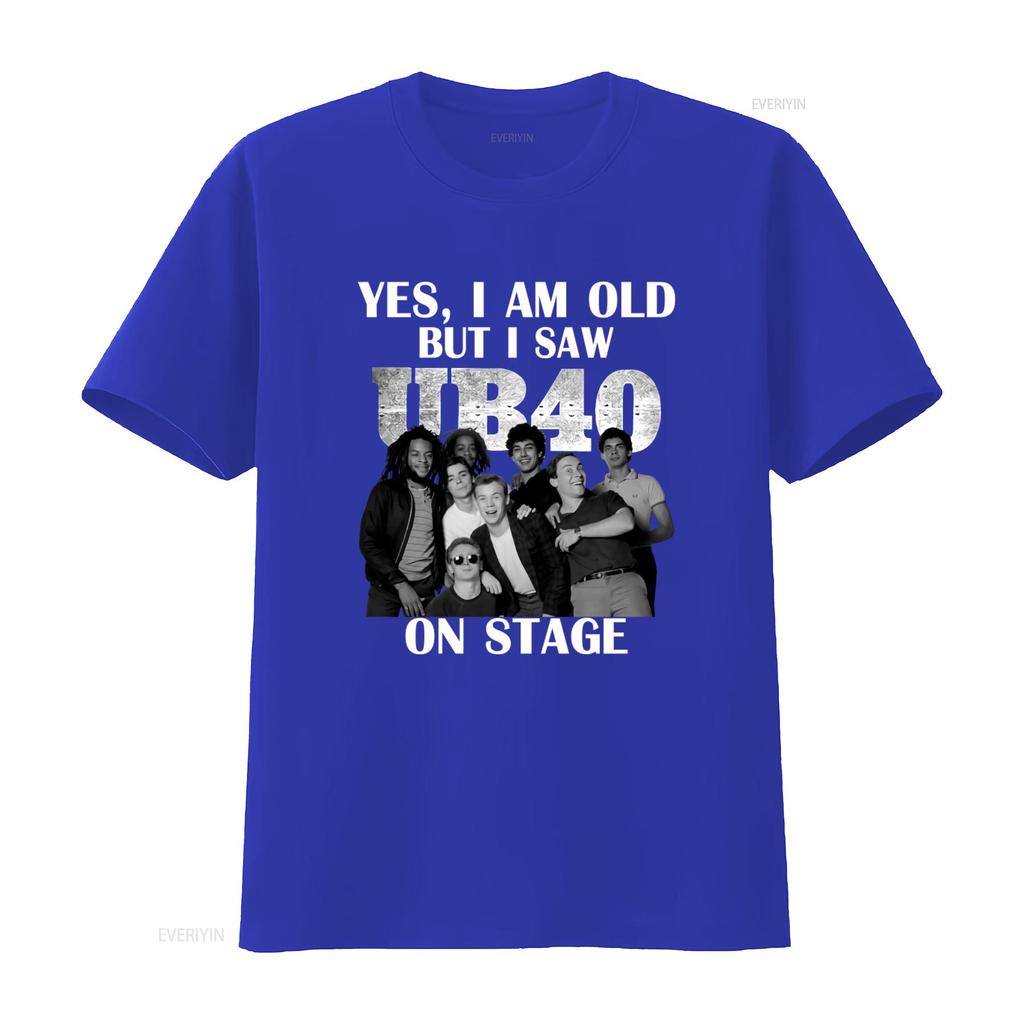 Maglietta da Concerto Ub40 Vintage Stile Streetwear Retrò Band Design Unico da Palco Cotone Comodo Vintage Lavato alla Moda
