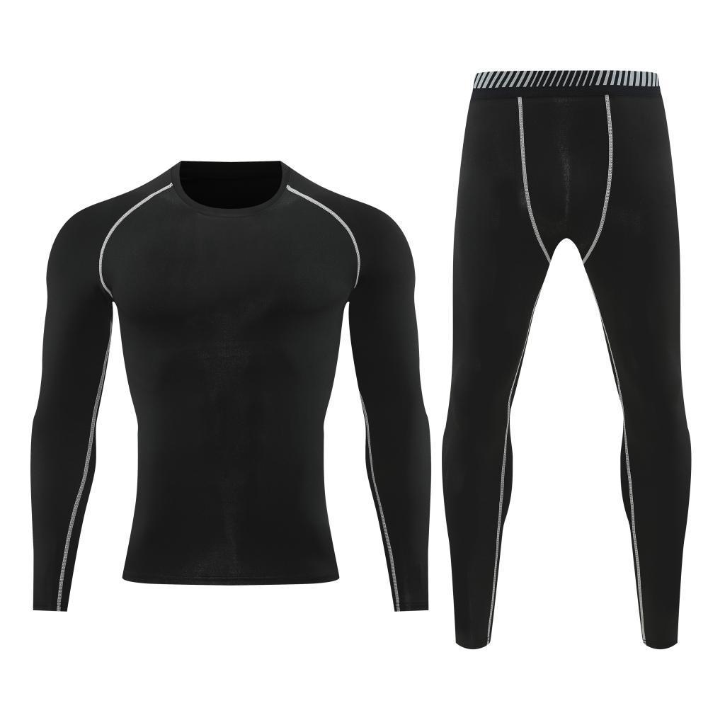 Breathable Quick-Dry Tight Long-Sleeve Running Set - Wear-Resistant Spring & Autumn Casual Sportswear