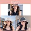 Summer Sun Protection Hat With Large Brim And Butterfly Bow For Outdoor Leisure
