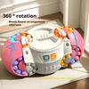 Challenging 3D Cylindrical Cube Puzzle Toy with Vibrant Beads - Magic Bean Gyro Spinning Slider Game,Ideal for Adults & Teens