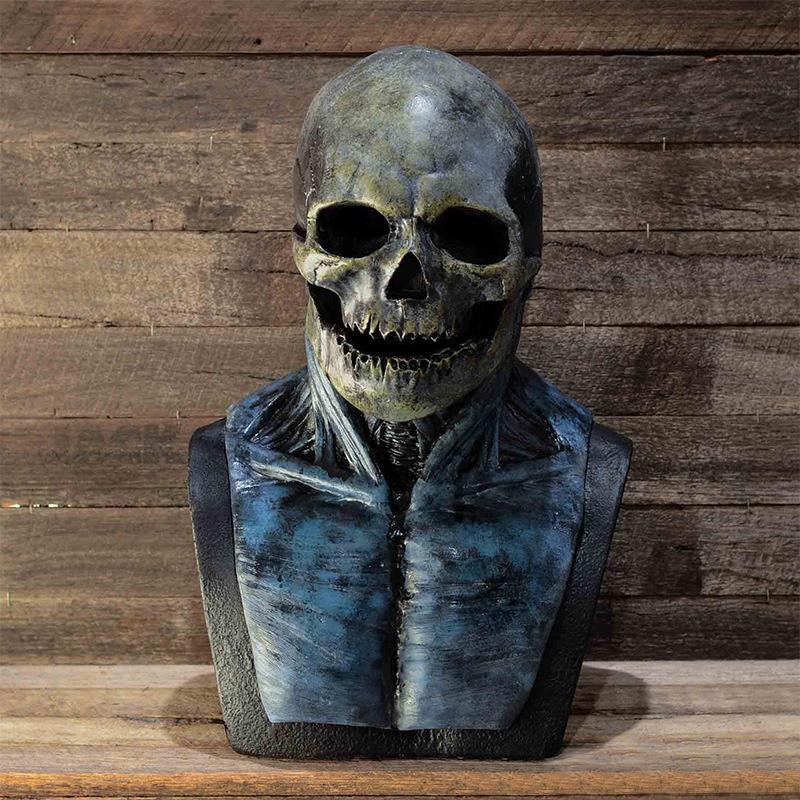 Halloween Biohazard Horror Mask Bloody Horror Skull Mask Halloween mask светло-синий