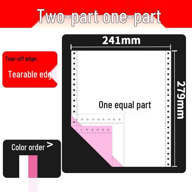 Triplicate Dot Matrix Printer Paper: 2-part, 4-part, and 5-part Delivery Notes