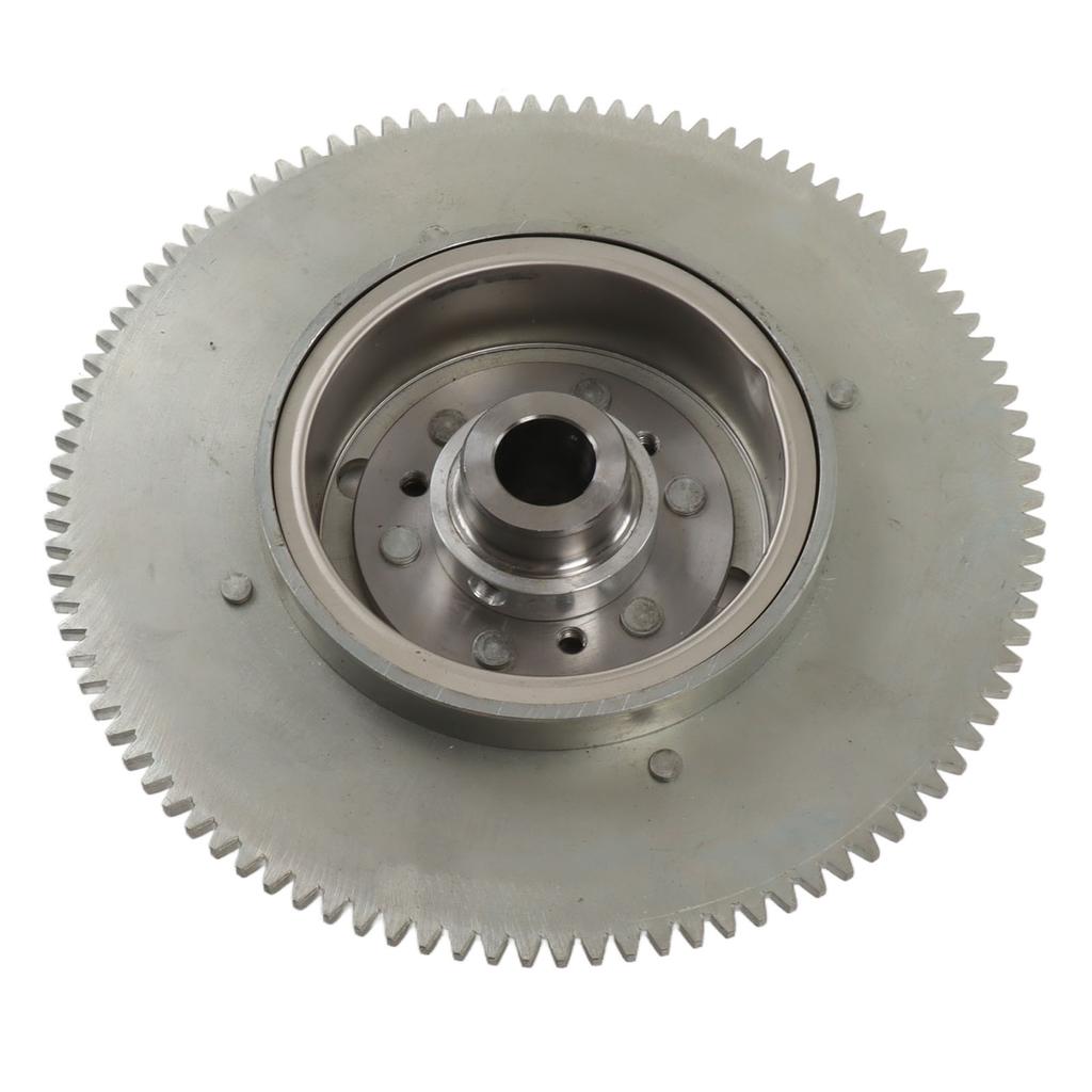 Electrical Start Flywheel Strong Strength Precise Aluminum Alloy Safe Fit for Outboard Motor