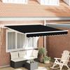 VidaXL Automatic Retractable Awning Black 350x250 Cm 3330323