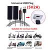 1 Set Schnelles Aufheizen Nicht-Zerstörende Aufklebbare Montage Wärmer Moto USB Beheizte Lenkergriffe 3-stufige Temperaturregelung