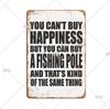 Funny Fishing Metal Tin Sign Retro Vintage Plaque Metal Poster Go Fishing Lover Gift Plate For Men Cave Fishing Home Wall Decor