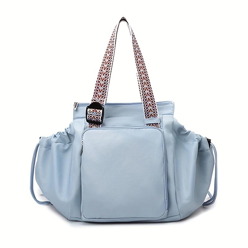 Large Drawstring Backpack, Heavy-Duty Gym Bag with Zipper. Multi-pocket, Durable & Easy-Clean. For Gym, Travel,School & Shopping