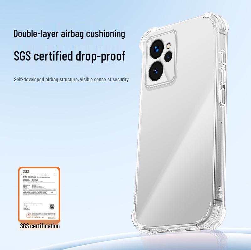 Realme 10 Pro/Pro+ Transparent Airbag Drop-proof TPU Phone Case