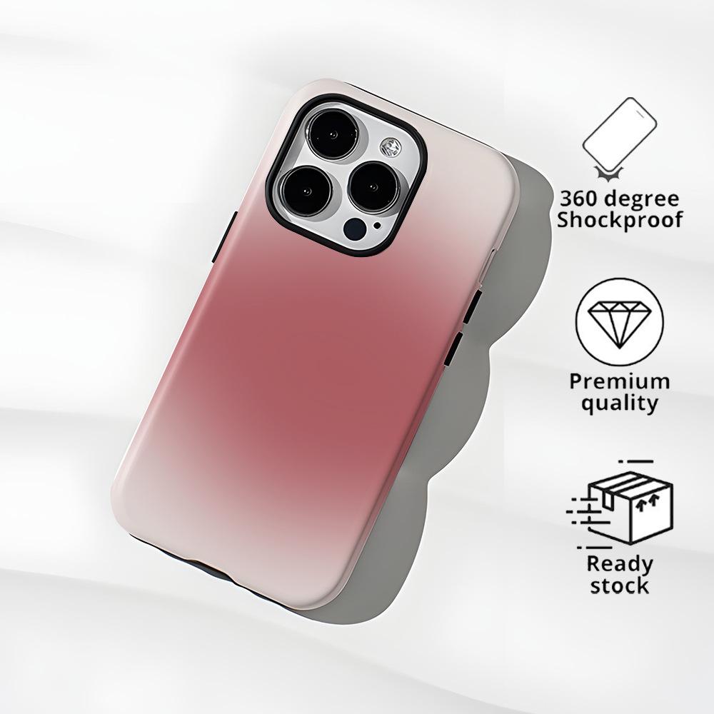 TK explosion girl powder gradual change two-in-one film shell iphone15 magnetic mobile phone case apple 17 anti-drop hard case