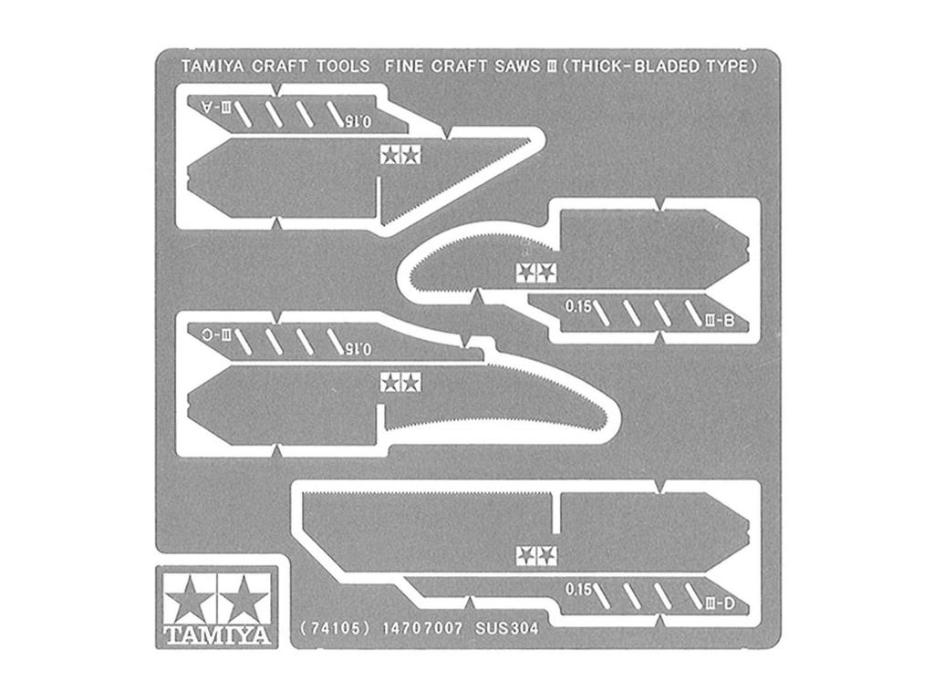 Tamiya Craft Tool Series No. 105 Precision Saw III for Cutting Plastic Models (74105)
