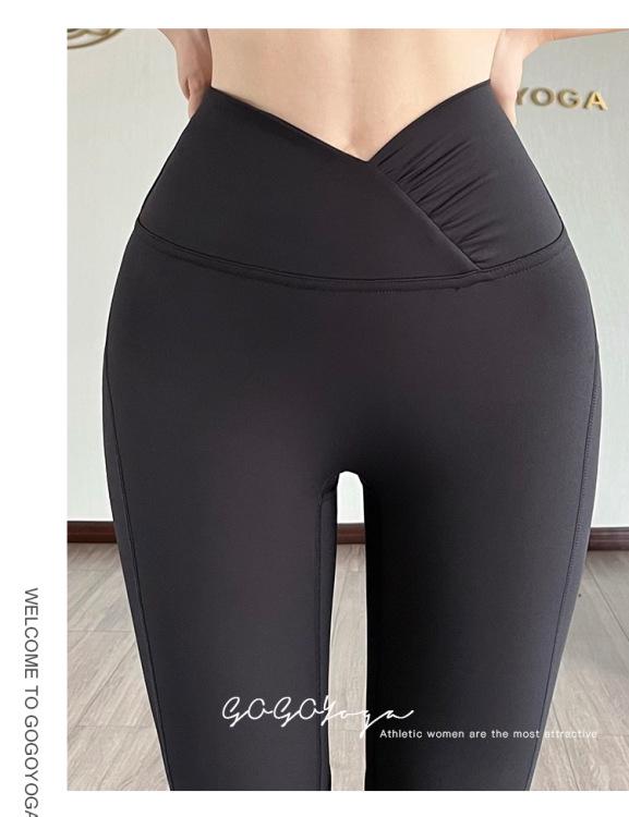 High-Waisted Quick-Drying Yoga Pants - Slimming, Elastic, Hip-Lifting Sportswear for Women