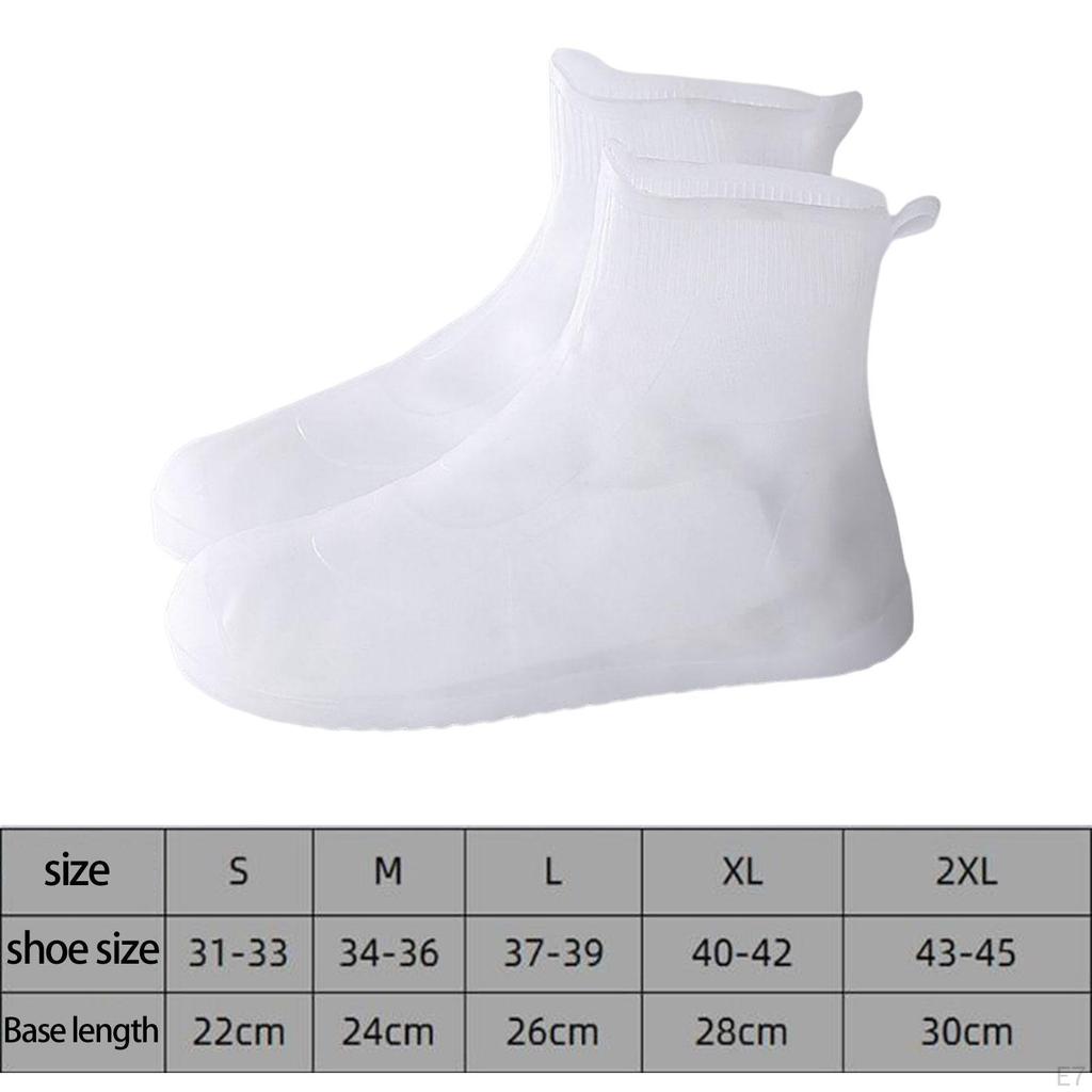 1 Pair Rain Shoe Covers Galoshes Overshoes Boots Waterproof for Outdoor