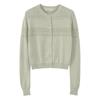 Women's Cotton Linen Hollow-out Jacquard Cardigan