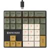 BRIMFORD Mechanical Number Red Number USB Keypad with 4 33 Numeric Keyboard with Directional PBT Printed Rapid Ideal for and Other Financial