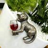 Handcrafted Drunk Cats Figurine Small Shelf Decorative Item Suitable for Work Environment and Home Space