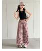 Girls' summer thin pants, girls' Korean version wide leg pants, children's sports pants, girls' summer camouflage casual pants