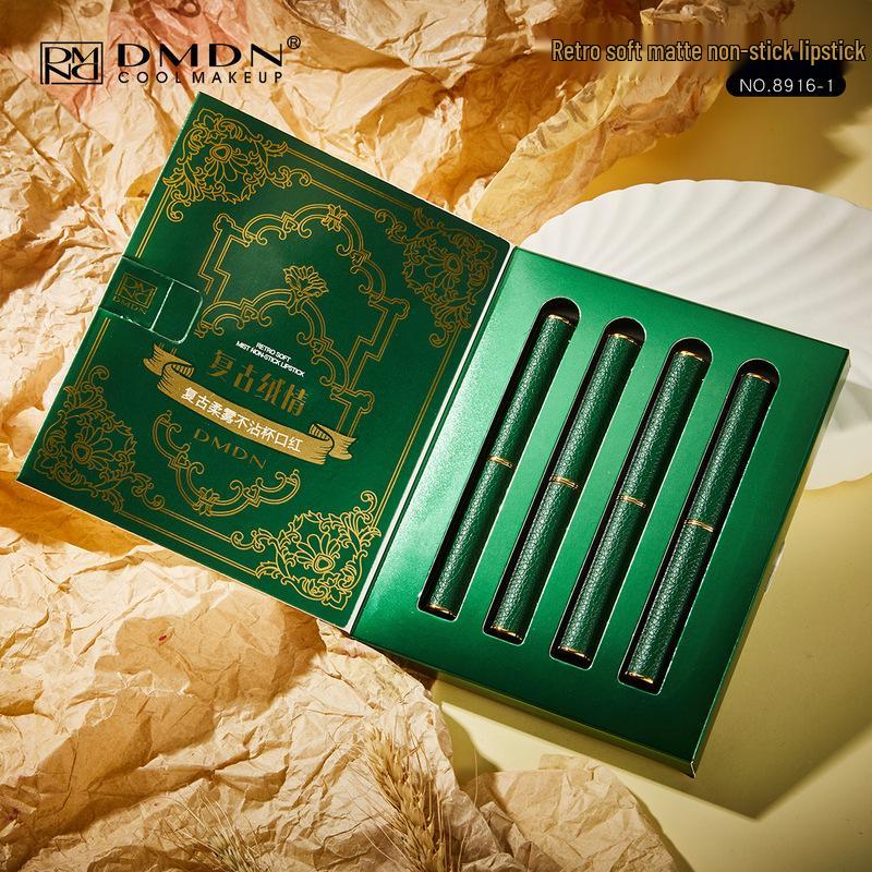 

Набор матовых бархатных помад DMDN Rotten Tomato - Не липкие, не скатываются, для осени/зимы.