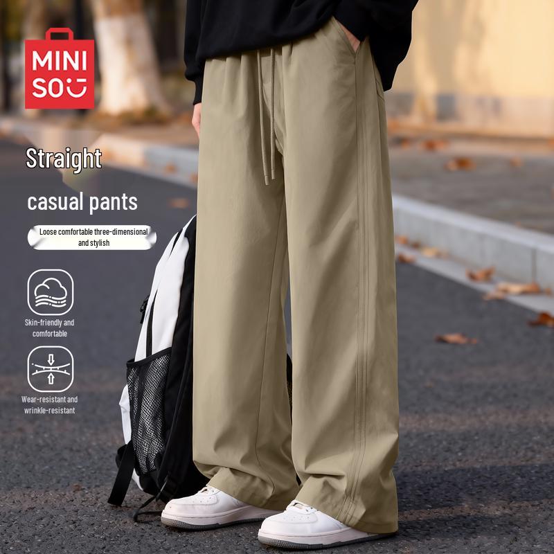 MINISO Pantaloni Cargo da Uomo a Vestibilità Larga