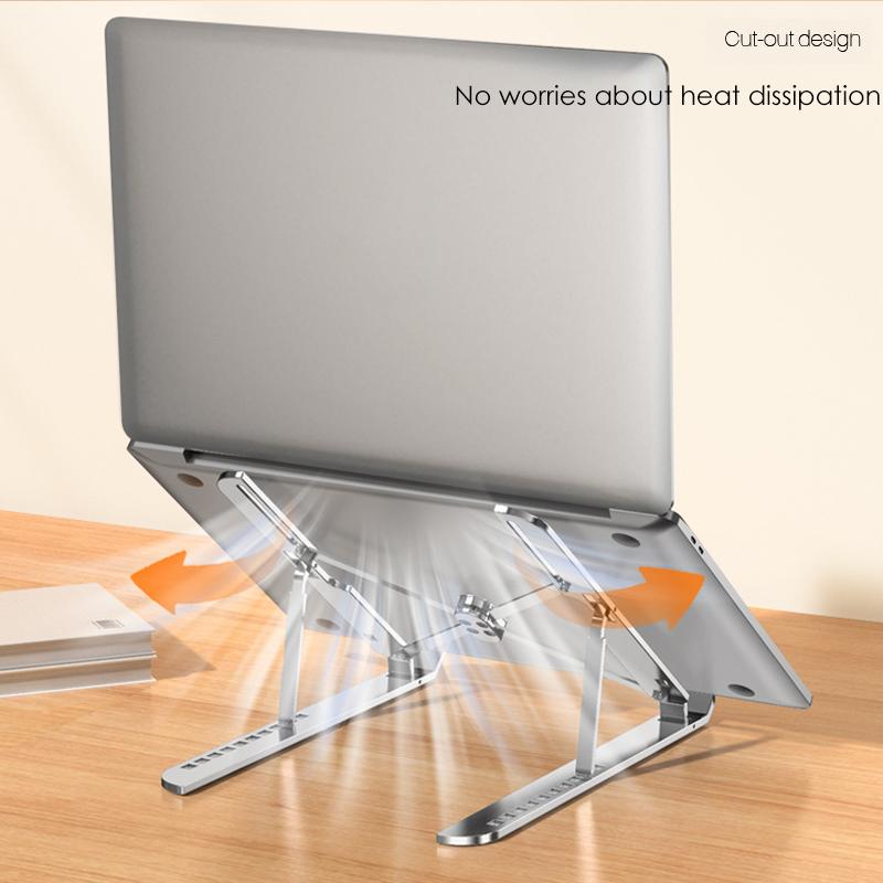 Ten Speed Adjustable  Laptop Stand, Folding Heat Dissipation and Height Increase Stand, Portable stand,Desktop Rise