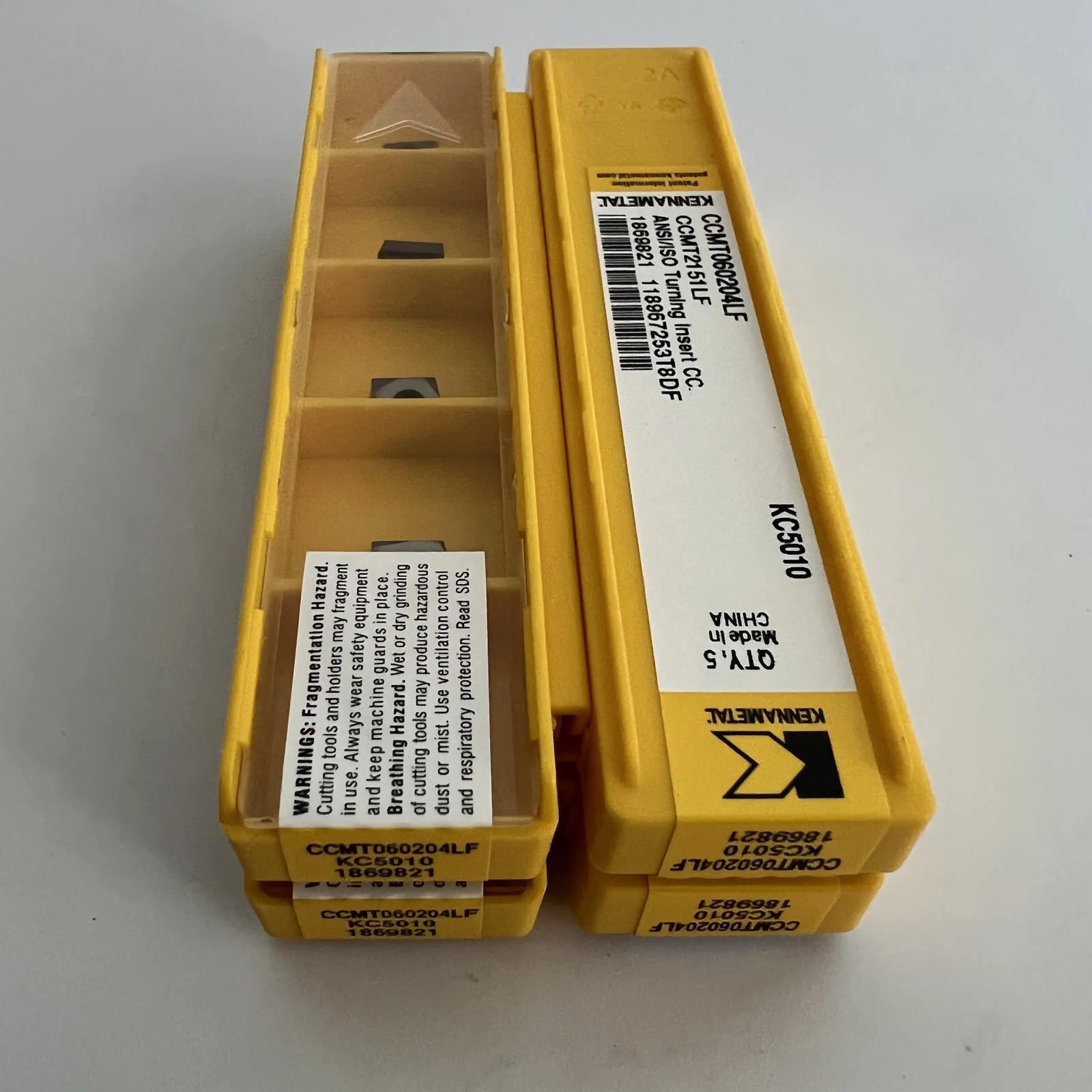 

KENNAMETEL / CCMT060204LF KC5010 / Оригінальна твердосплавна пластина 10 шт.