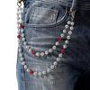 Ingemark Harajuku Street Rhinestone Keychain Wallet Belt Chain for Men Hip Hop Trousers Hipster Pant Jeans Chain Rock Jewelry