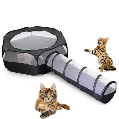 Evcil Hayvan Katlanabilir Kedi Tüneli Kedi Yuvası Kedi Çadırı Tavşan Kafesi Yuvarlanan Kafes Oyuncak